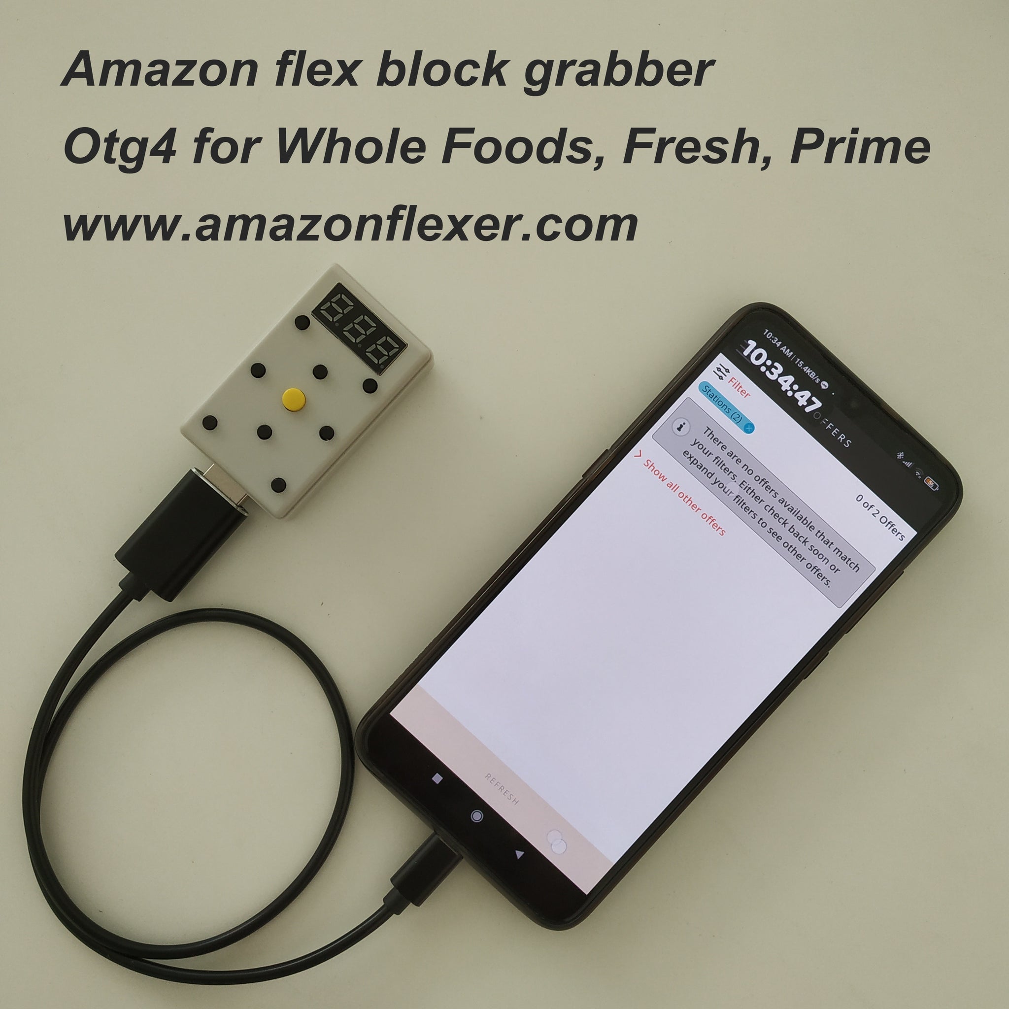 The powerful programmable block machine for Amazon Flex drivers gina
