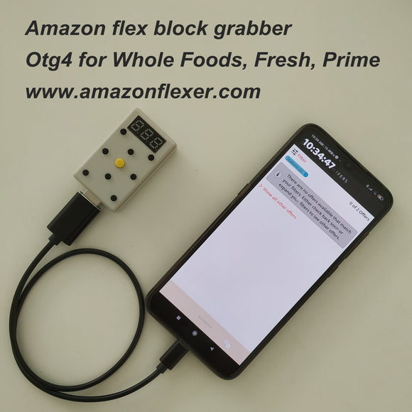 Amazon Flex Block Grabber 800 Otg4 for Whole Foods, Fresh, Prime Andro