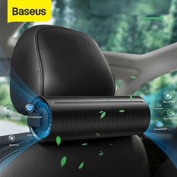 Baseus Car Air Purifier Ionizer Negative Ion Air Freshe Activated Carbon Crystal Purifying Auto Air Cleaner Freshener