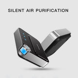 HEPA Car Air Purifier 20 Million Negative Ions Air Freshener Four-layer Filter 12V USB Auto Oxygen Cleaner Vehicle Ozone Ionizer